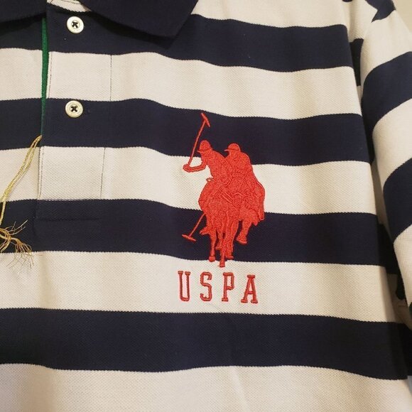 U.S Polo Assn. Striped short sleeve polo NWT - Picture 5 of 6